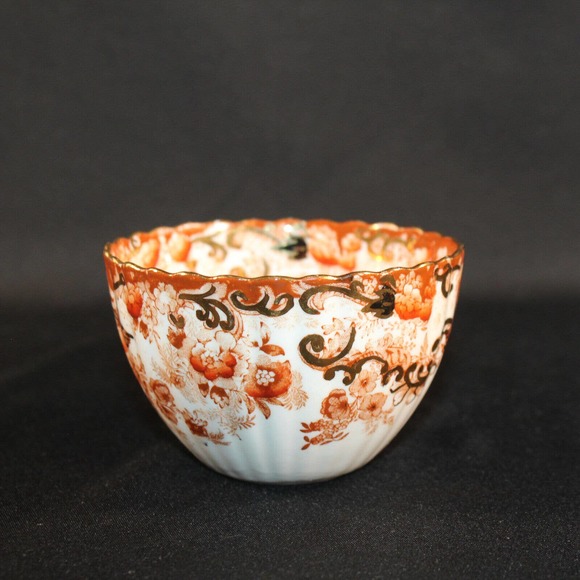 Vintage Victorian Rust Radfords Fenton Bone China Tea Cup #642 and Small Saucer - Picture 6 of 12